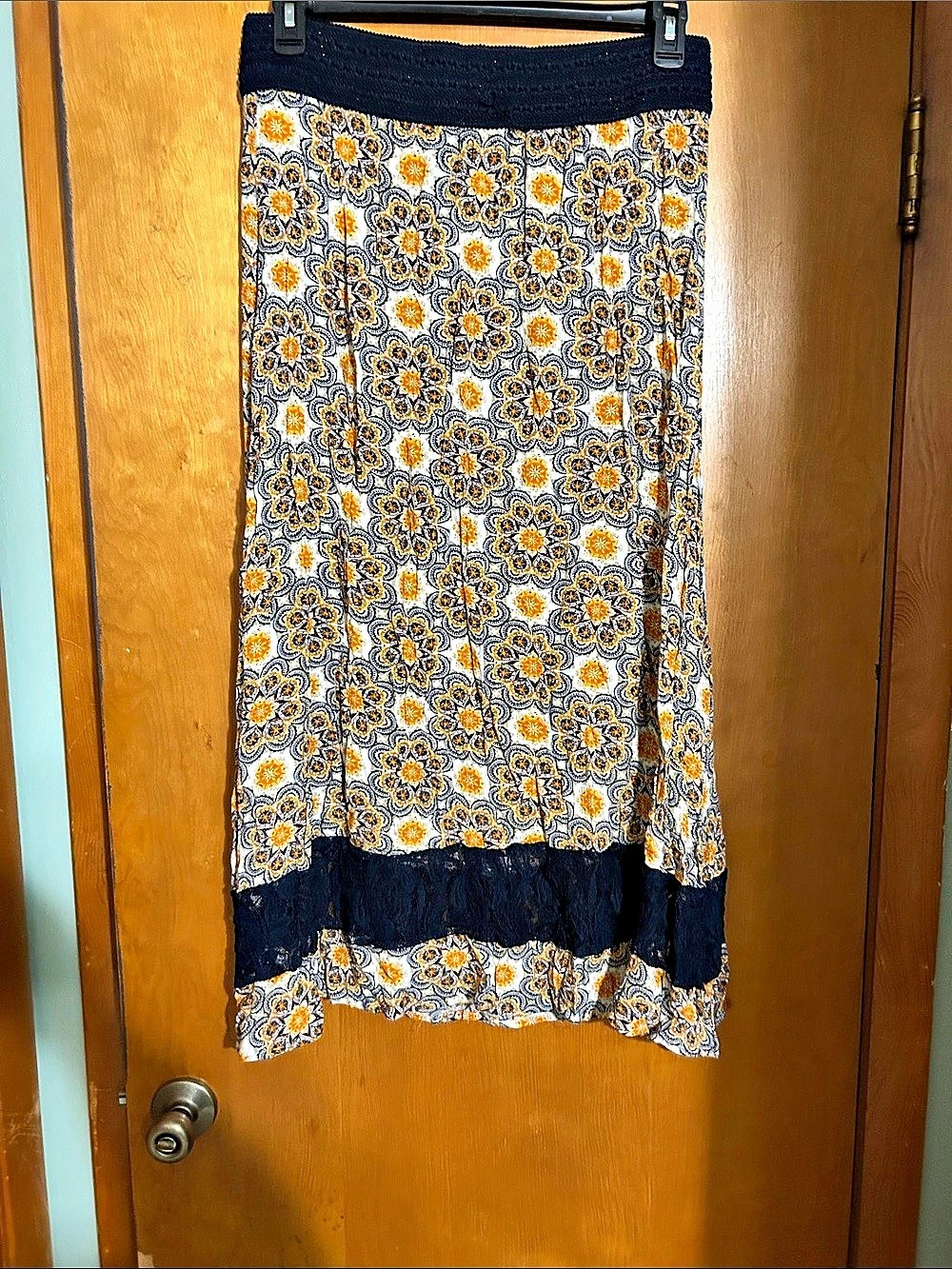 Floral Print Maxi Skirt